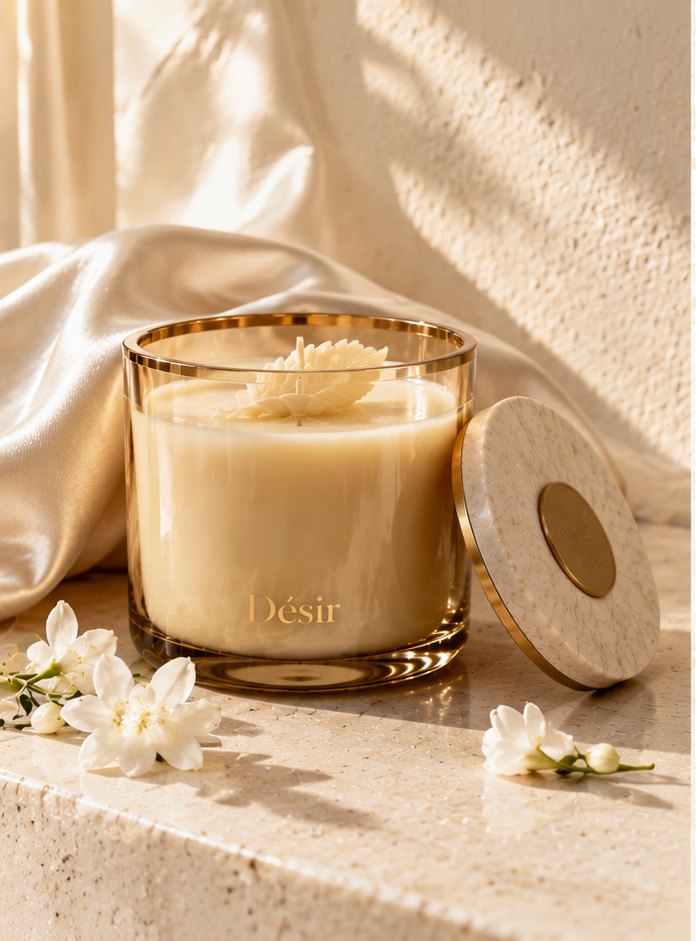Peau de Soie, the Désir candle